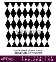 Checkerboard Design In Black And White SVG 5