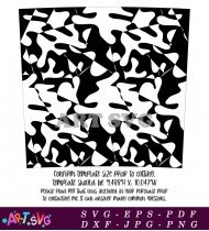 Abstract Geometric Black And White Design SVG 5