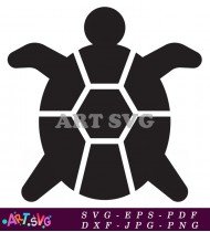 Sea Turtle Illustration Simple Design SVG