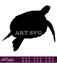 Turtle Vector Silhouette Graphic Illustration SVG