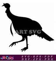 Turkey Silhouette Vector Illustration SVG