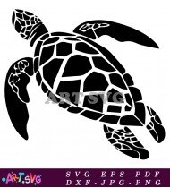 Turtle Silhouette Illustration For Free Download SVG