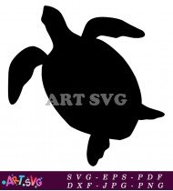 Turtle Shell Silhouette Vector Illustration Design SVG