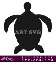 Free Download Sea Turtle Silhouette Graphic SVG