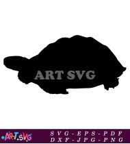 Simple Silhouette of a Turtle SVG 3