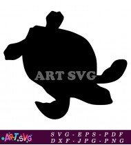 Sea Turtle Silhouette Illustration Vector Graphics SVG