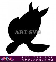 Vector Sea Turtle Silhouette Free Download SVG