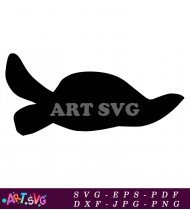 Turtle Silhouette Clipart Sea Animal Vector Free SVG 1