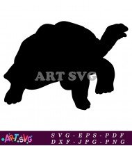 Sea Turtle Animal Silhouette Vector Image Free SVG 1