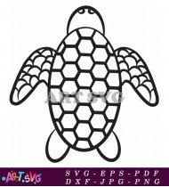 Sea Turtle Silhouette Animal Vector Image SVG 2