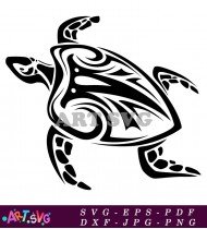 Vector Turtle Silhouette Illustration For Design Elements SVG