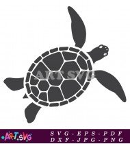 Turtle Silhouette Clip Art Vector Illustration Design SVG 2