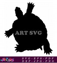 Sea Turtle Silhouette Illustration Black Sea Turtle Icon SVG 1