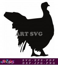 Turkey Bird Clip Art Black And White SVG