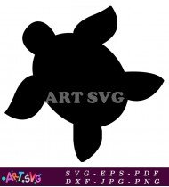 Black And White Turtle Silhouette Clipart Image SVG 8