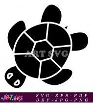 Simple Sea Turtle Design for Beginners to Draw SVG 1