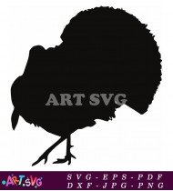 Silhouette Bird Black And White Graphic SVG