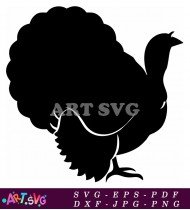 Turkey Silhouette Image For Vector Graphics SVG