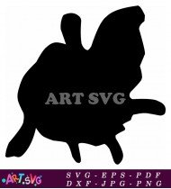 Bird Silhouette Black And White Image SVG