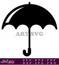 Black Umbrella Symbol For Package Care SVG 2