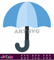 Umbrella Package Handling Symbol Icon Blue SVG