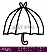 Umbrella Package Handling Symbol Icon Black SVG 6