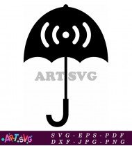 Umbrella Symbol Warning Keep Dry Safe Packaging SVG