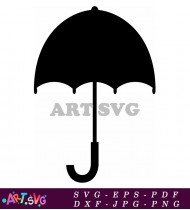 Black Umbrella Symbol Safe Handling Instruction SVG