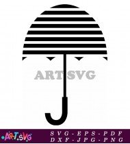 Striped Umbrella Symbol for Protecting Packages SVG