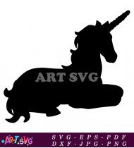 Silhouette Unicorn Clipart For Cricut SVG