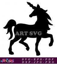 Silhouette Unicorn Clip Art For Cutting SVG