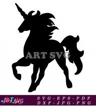 Silhouette Unicorn Svg Free To Download SVG