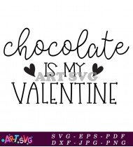 My Chocolate Valentine Heart Romantic Design SVG 1