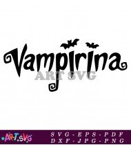 Vampirina Cartoon Logo on a White Background SVG 1