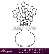 Simple Floral Design For Decoration SVG