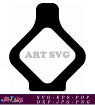 Black Vase With Simple Geometric Design SVG