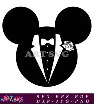 Groom T-Shirt Design Mickey Mouse Wedding SVG 2