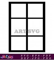 Simple Divided Lite Window Design Ideas SVG