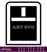 Rectangular Window With Simple Black Frame SVG