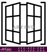 Contemporary Modern Folding Glass Doors For Entry SVG