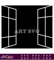 Double Window Pane Glass Design Ideas SVG