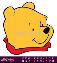 Winnie The Pooh With Winking Eye Illustration SVG