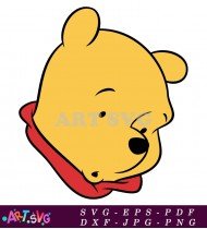 Winnie the Pooh Cartoon Character Clipart SVG