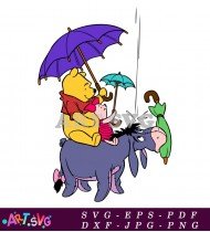 Winnie the Pooh Eeyore Cartoon Character SVG