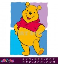 Cartoon Of Winnie The Pooh Character SVG 1