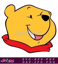 Winnie The Pooh Bear Cartoon Character SVG 1