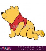 Cartoon Of Winnie The Pooh Character SVG 2