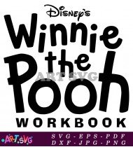 Winnie The Pooh Workbook Educational Activity SVG