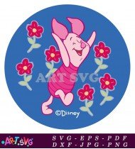 Winnie The Pooh Pig Cartoon Character SVG