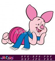 Cute Cartoon Winnie The Pooh Pig SVG